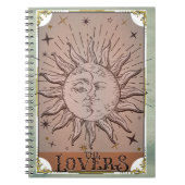  zon- en moondualiteit overtreft Tarot Card Art   Notitieboek (Voorkant)