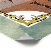 zon- en moondualiteit overtreft Tarot Card Art Poster (Hoek)