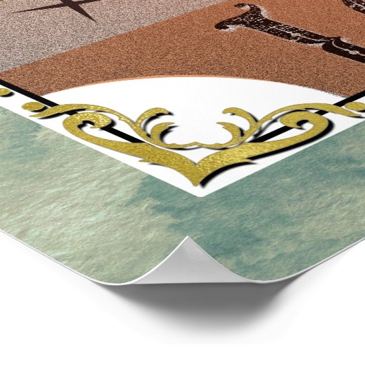 zon- en moondualiteit overtreft Tarot Card Art Poster (Hoek)