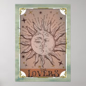 zon- en moondualiteit overtreft Tarot Card Art Poster (Voorkant)