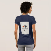 Zon- en palmbomen t-shirt (Achterkant volledig)