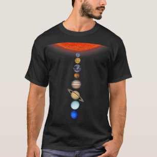 Zon- en planetaire zonnestelsel Spac T-shirt