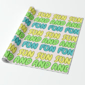 Zon En Plezier Inpakpapier (Uitgerold)
