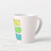 Zon En Plezier Latte Mok (Rechterhoek)