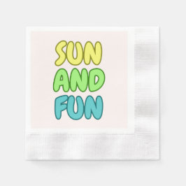Zon En Plezier Papieren Servetten
