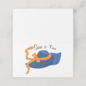 Zon en plezier plaatskaartje (Buitenkant ongevouwen)