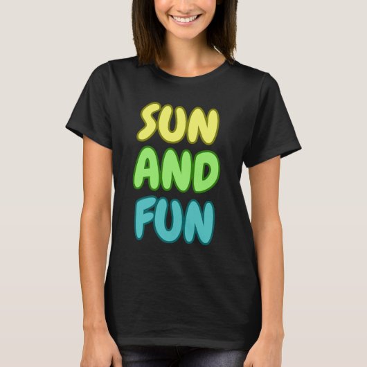 Zon En Plezier T-Shirt (Voorkant)