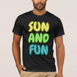 Zon En Plezier T-shirt Met Korte Mouwen