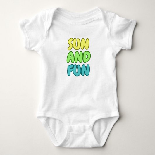 Zon En Pret Baby Jersey Bodysuit (Voorkant)