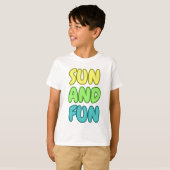 Zon En Pret Kids T-Shirt (Voorkant volledig)