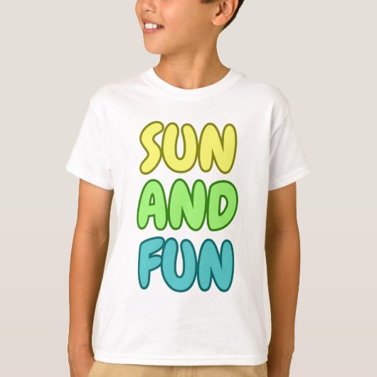Zon En Pret Kids T-Shirt (Voorkant)