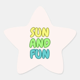 Zon En Pret Ster Sticker