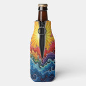 Zon en regenbogen flesjeskoeler (Fles Achterkant)