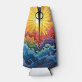 Zon en regenbogen flesjeskoeler (Achterkant)