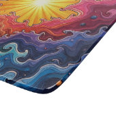 Zon en regenbogen snijplank (Hoek)