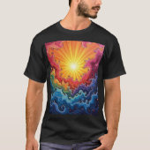 Zon en regenbogen t-shirt (Voorkant)