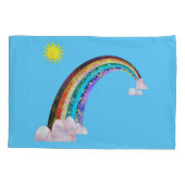 Zon en regenboog 2 hoesje kussensloop (Achterkant)