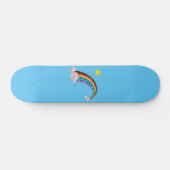 Zon en regenboog 2 persoonlijk skateboard (Horizontaal)