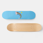 Zon en regenboog 2 persoonlijk skateboard (Horizontaal)