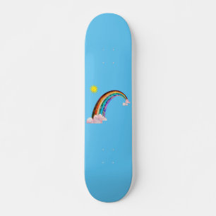 Zon en regenboog 2 persoonlijk skateboard