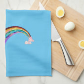 Zon en regenboog 2 theedoek (Quarter Fold)