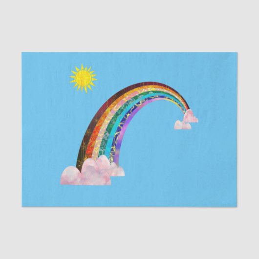 Zon en regenboog 2 tissuepapier (Voorkant)