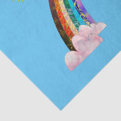 Zon en regenboog 2 tissuepapier (Detail)