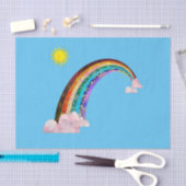 Zon en regenboog 2 tissuepapier (Craft)