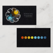 Zon en sneeuwvlokken in de airconditioning visitekaartje (Voorkant / Achterkant)