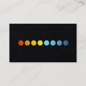 Zon en sneeuwvlokken in de airconditioning visitekaartje (Achterkant)