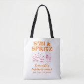 Zon en Spritz Bachelorette-weekend Tote Bag (Voorkant)