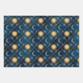 Zon- en staartwapbladen inpakpapier vel (Voorkant 3)