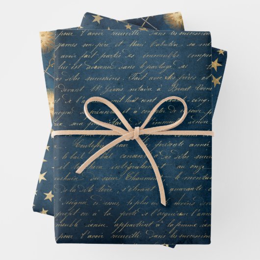 Zon- en staartwapbladen inpakpapier vel (In situ)