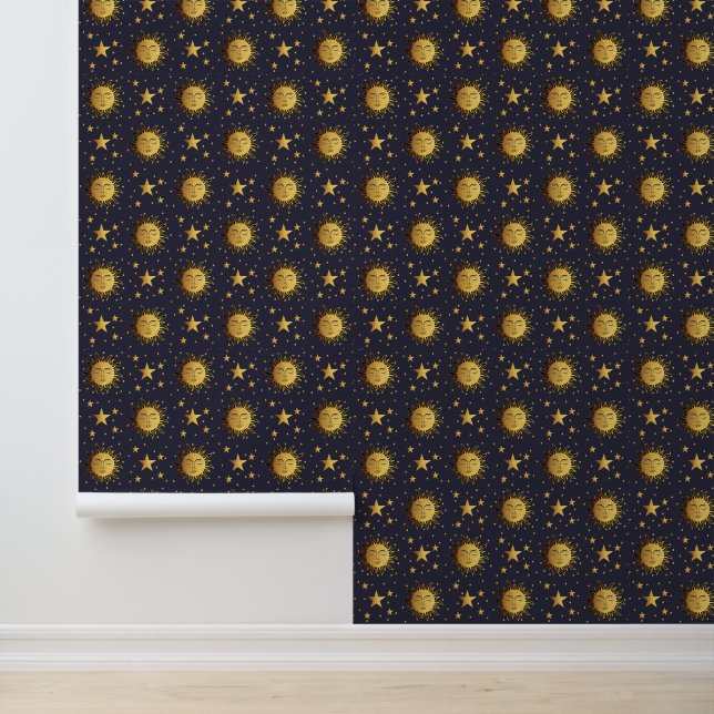 Zon en sterren behang (Applicatie)