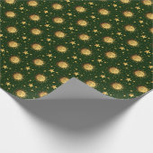 Zon en sterren cadeaupapier (Hoek)