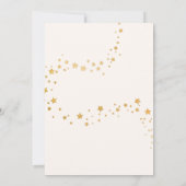 Zon en sterren gouden magische vierde verjaardag kaart (Achterkant)