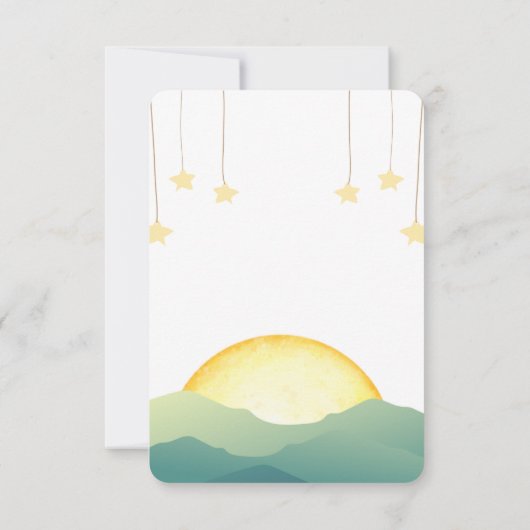 Zon en sterren kaart (Achterkant)