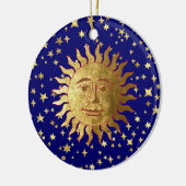 Zon en sterren keramisch ornament (Links)