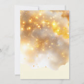 Zon en sterren stuiteren en spelen vierde verjaard kaart (Achterkant)