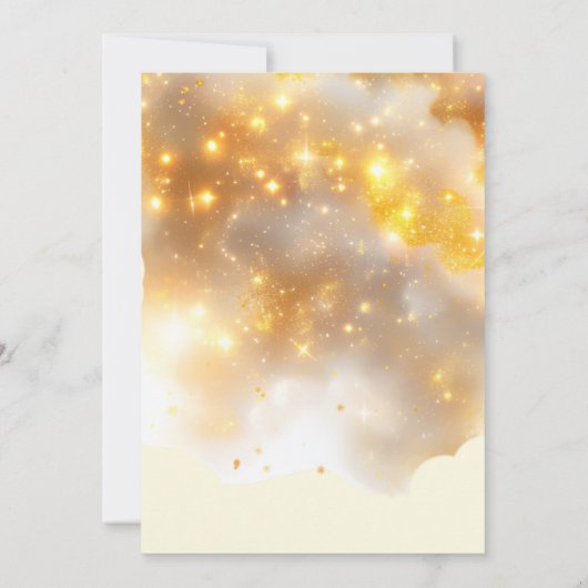 Zon en sterren stuiteren en spelen vierde verjaard kaart (Achterkant)