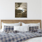 ZON EN STORMWOLKEN IN WATER ABSTRACT CANVAS AFDRUK (Insitu (Slaapkamer))