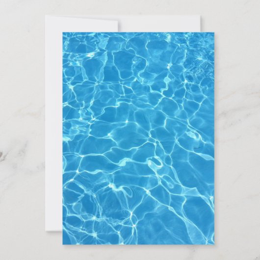 Zon en succes! Afstuderen Pool Party Kaart (Achterkant)