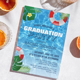 Zon en Succes! Diploma Zwembad Feest Kaart