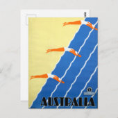  zon en Surf in Australië Reis Briefkaart (Voorkant / Achterkant)
