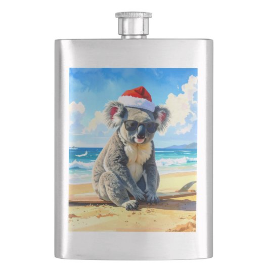 Zon en Surf Koala Santa Hat Flacon (Voorkant)