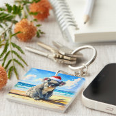 Zon en Surf Koala Santa Hat Sleutelhanger (Voorkant Rechts)