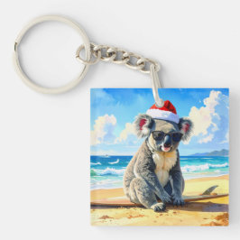 Zon en Surf Koala Santa Hat Sleutelhanger