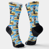 Zon en Surf Koala Santa Hat Sokken (Gebogen)