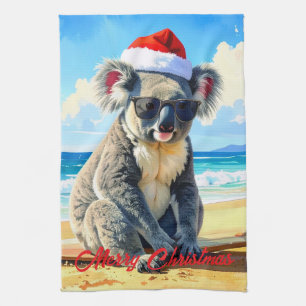 Zon en Surf Koala Santa Hat Theedoek