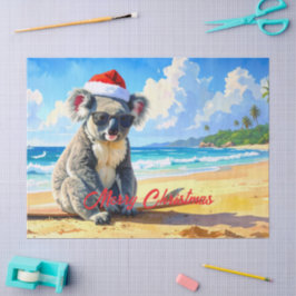 Zon en Surf Koala Santa Hat Tissuepapier